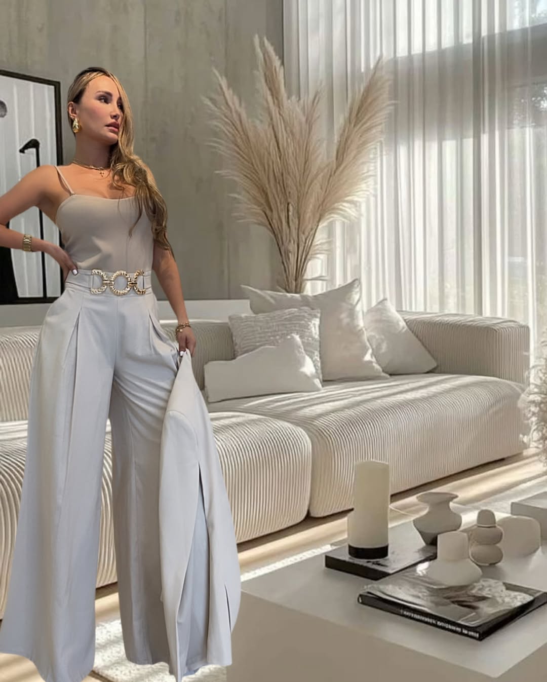 Corte palazzo y tirantes delgados