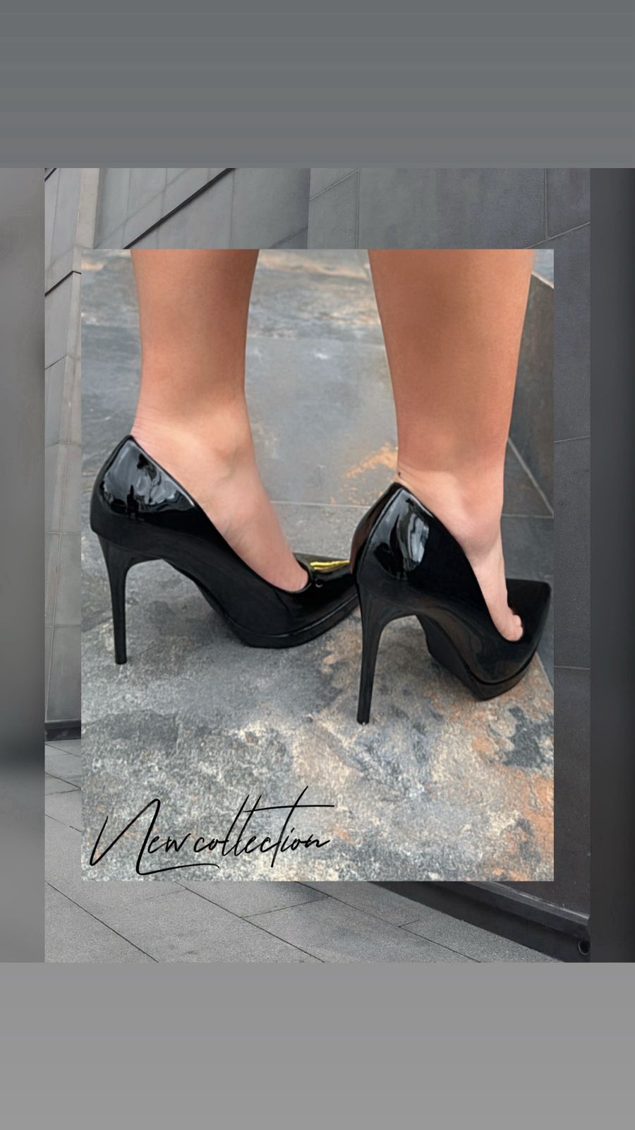 Zapato clásico. Tacón bajo. Acabado brillante y punta fina.